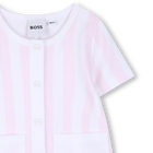 Tuta corta a righe BOSS 
                    BAMBINA
