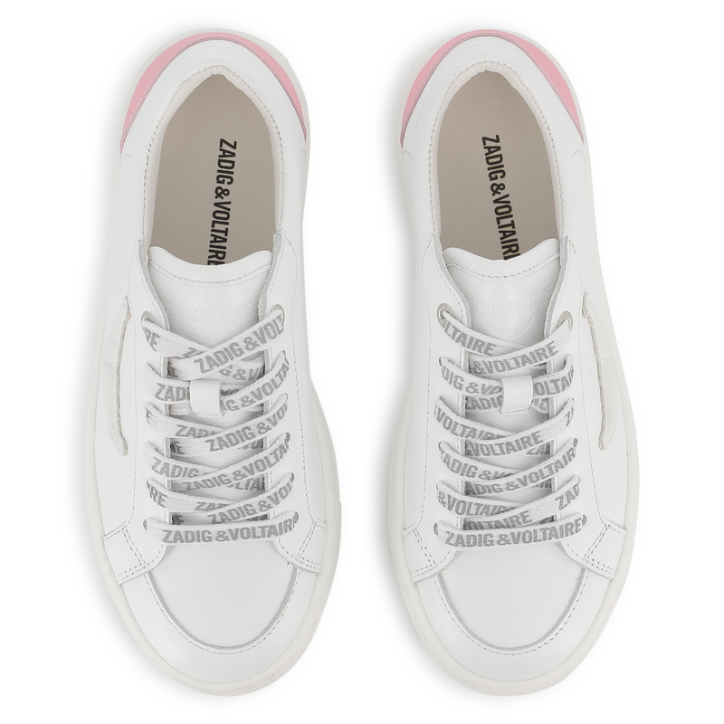Sneakers in pelle con lacci