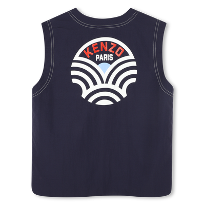 Giacca smanicata con cerniera KENZO KIDS RAGAZZO