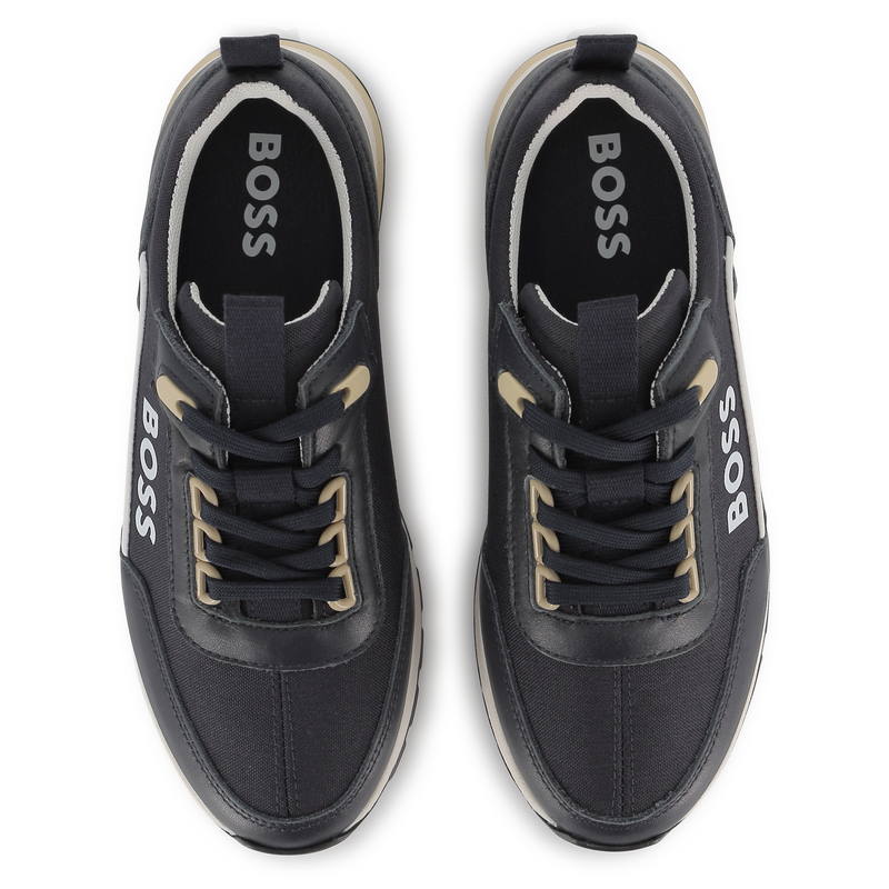 Sneakers bicolore con lacci