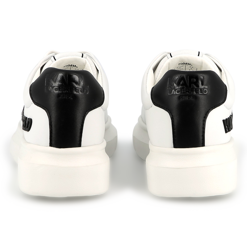 Sneakers in pelle con lacci KARL LAGERFELD KIDS 
                        UNISEX