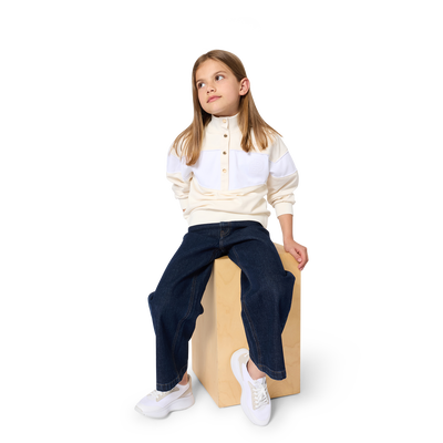 JEANS CON CHIUSURA A ZIP BOSS BAMBINA