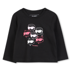 T-shirt a maniche lunghe KARL LAGERFELD KIDS 
                    BAMBINA