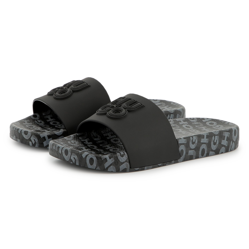 Ciabatte leggere con logo HUGO 
                        RAGAZZO