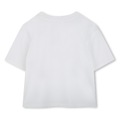 T-shirt in cotone con strass MARC JACOBS BAMBINA