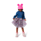 Abito bi-materiale BILLIEBLUSH 
                    BAMBINA