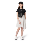 Vestito cerimonia bimateriale DKNY 
                    BAMBINA
