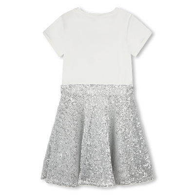 Vestito bimateriale paillettes MICHAEL KORS BAMBINA