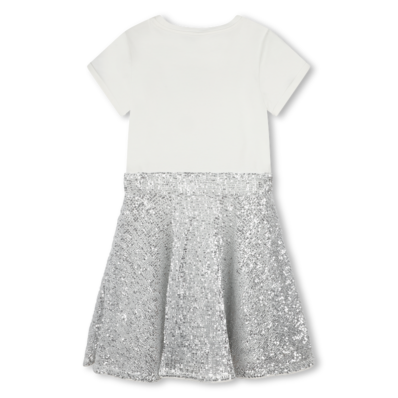 Vestito bimateriale paillettes MICHAEL KORS 
                        BAMBINA