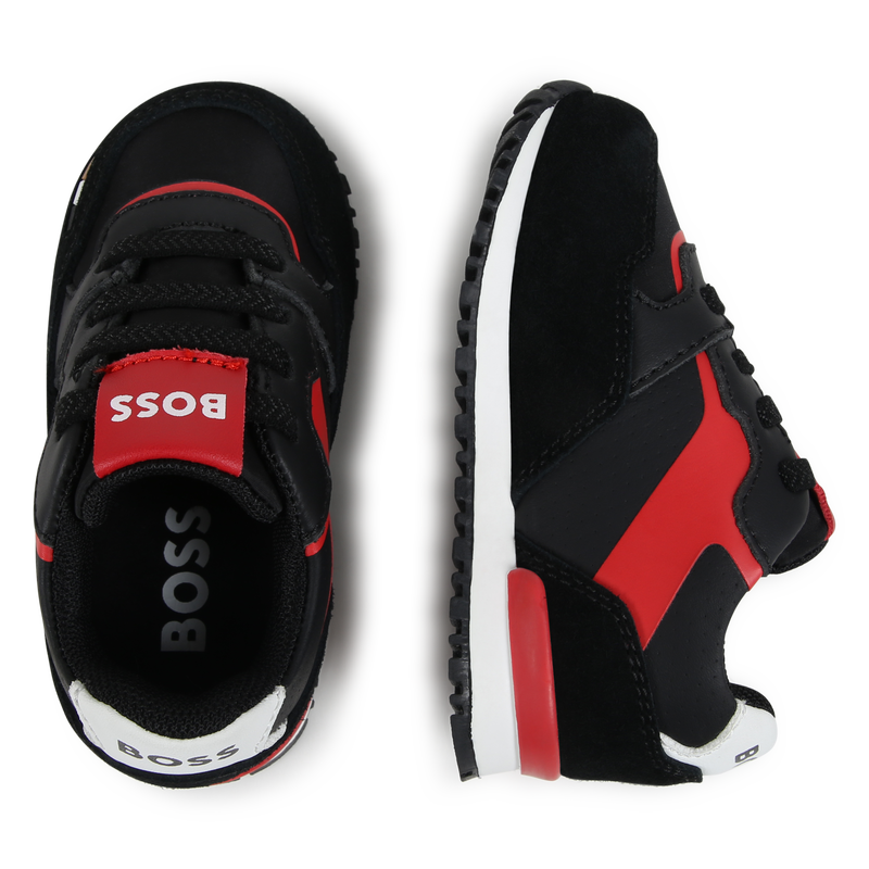 Sneakers multimateriale BOSS 
                        RAGAZZO