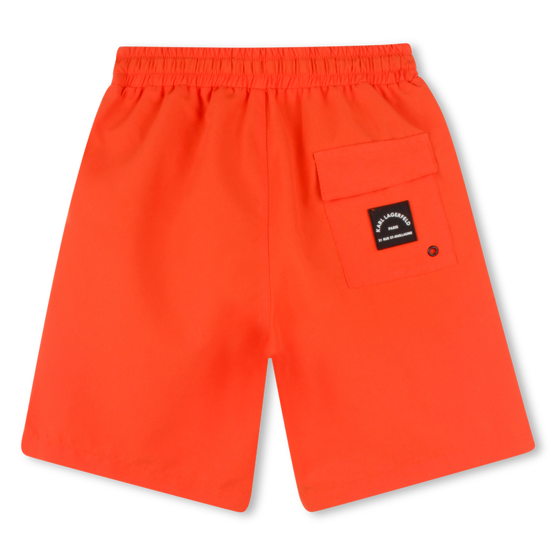 Shorts da bagno con tasche KARL LAGERFELD KIDS 
                        RAGAZZO