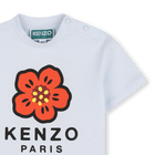 T-shirt con bottone a pressione sulla spalla KENZO KIDS 
                    BAMBINA