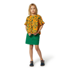 Blusa in raso di cotone KENZO KIDS 
                    BAMBINA