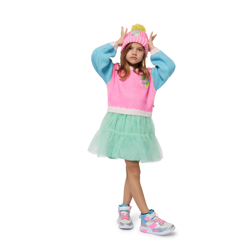 Mixed Material Dress BILLIEBLUSH 
                        BAMBINA