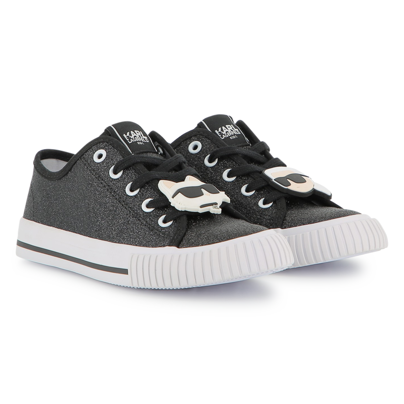 Sneakers basse con lacci KARL LAGERFELD KIDS 
                        BAMBINA