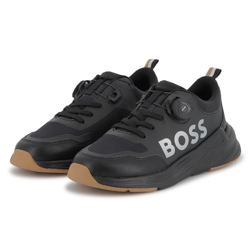 Sneakers con lacci elasticizzati BOSS 
                        RAGAZZO
