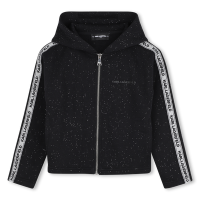 Cardigan con cappuccio KARL LAGERFELD KIDS BAMBINA