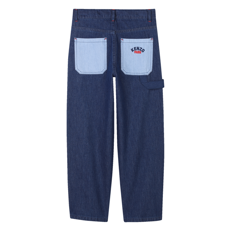 Jeans con tasche e ricami KENZO KIDS 
                        RAGAZZO