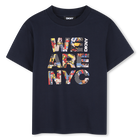 T-shirt a maniche corte, MARINE, hi-res