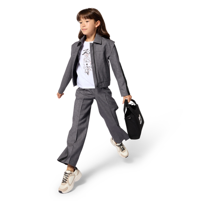 T-shirt a maniche corte KARL LAGERFELD KIDS BAMBINA