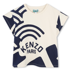 T-shirt in felpa stampata KENZO KIDS 
                    BAMBINA