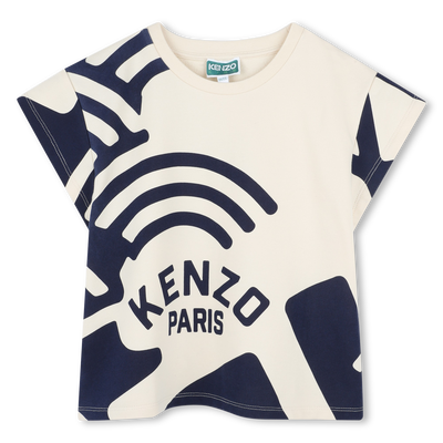 T-shirt in felpa stampata KENZO KIDS BAMBINA
