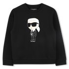 Felpa con stampa KARL LAGERFELD KIDS 
                    RAGAZZO