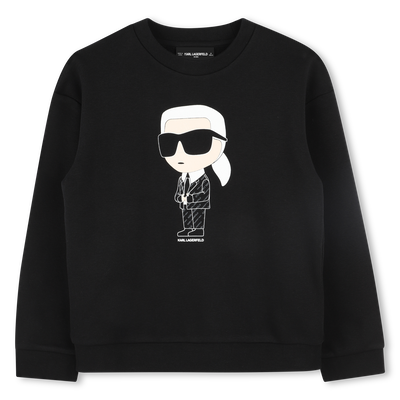 Felpa con stampa KARL LAGERFELD KIDS RAGAZZO