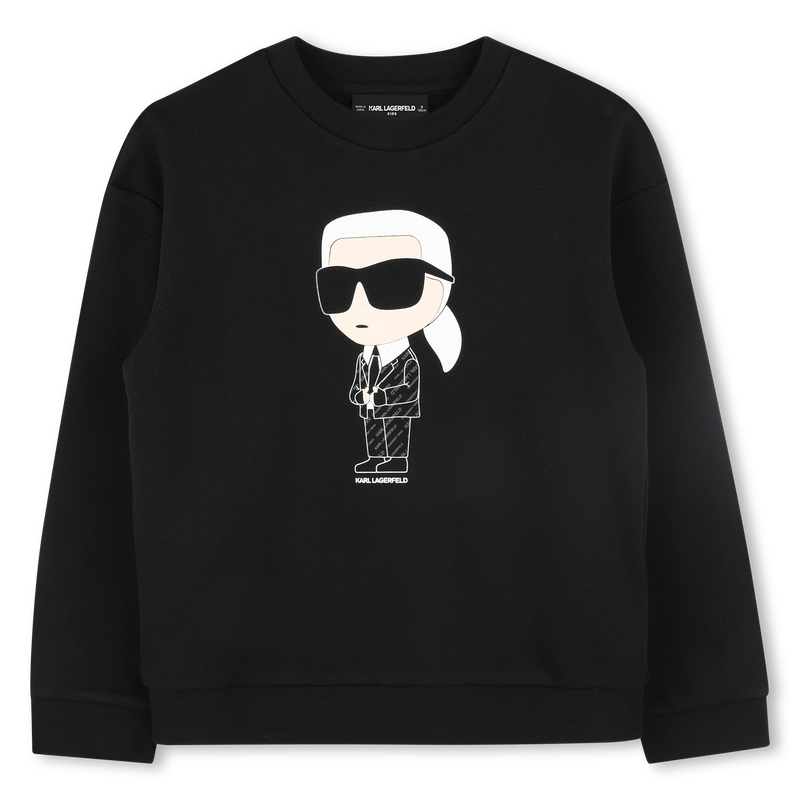 Felpa con stampa KARL LAGERFELD KIDS 
                        RAGAZZO