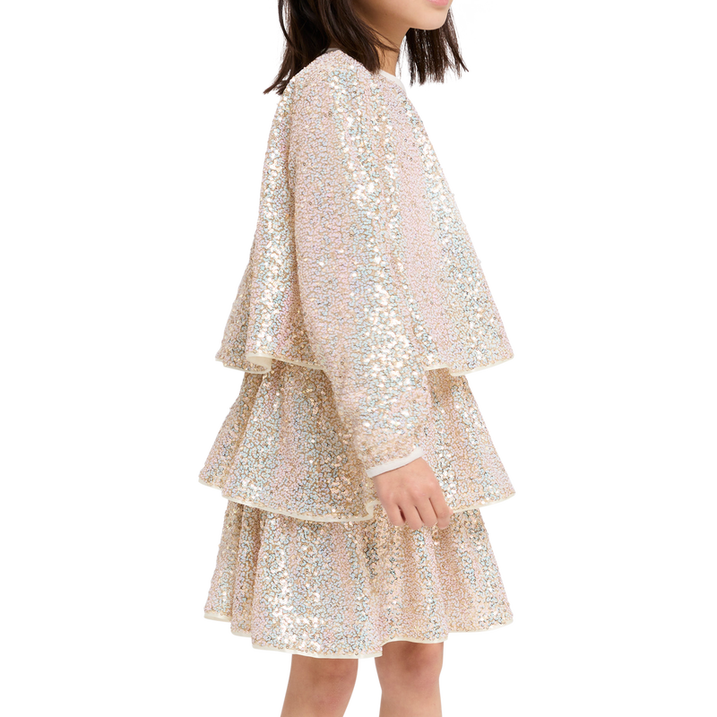 Vestito con volant e pailettes BILLIEBLUSH 
                        BAMBINA