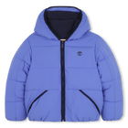 Piumino con cappuccio idrorepellente, BLU LAVANDA, hi-res