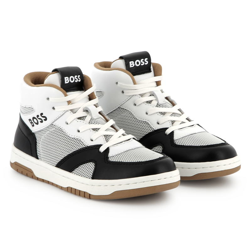 Sneakers alte con lacci BOSS 
                        RAGAZZO