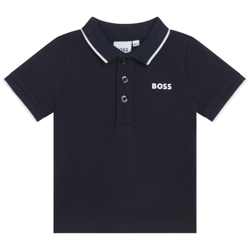 POLO A MANICHE CORTE BOSS 
                        RAGAZZO