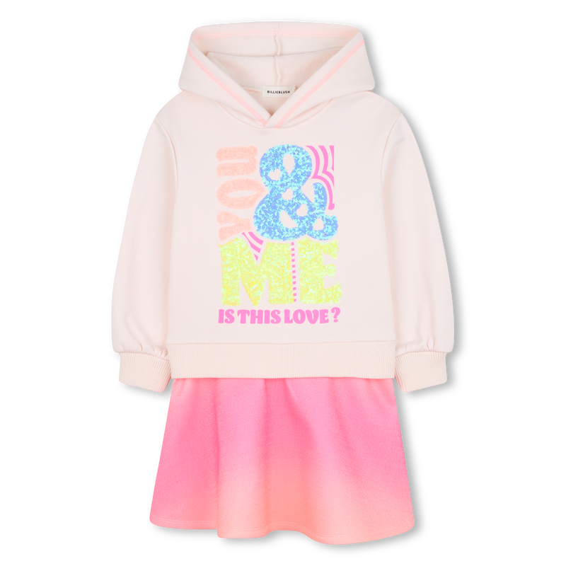 Abito bi-materiale BILLIEBLUSH 
                        BAMBINA