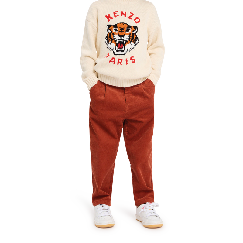 Pantaloni in velluto a coste KENZO KIDS 
                        RAGAZZO