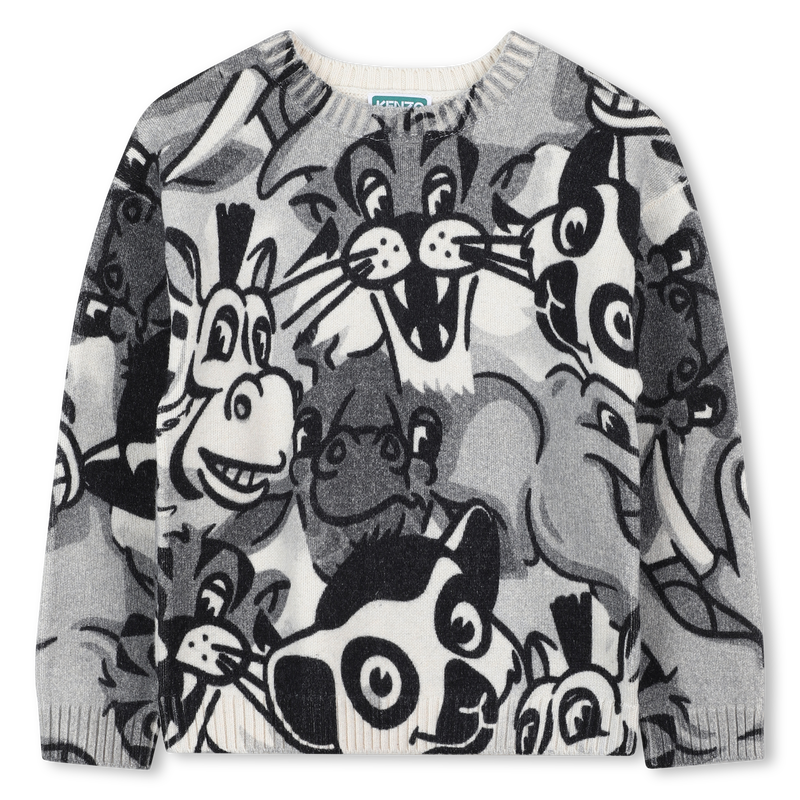 Maglione in maglia con scollo rotondo KENZO KIDS 
                        UNISEX