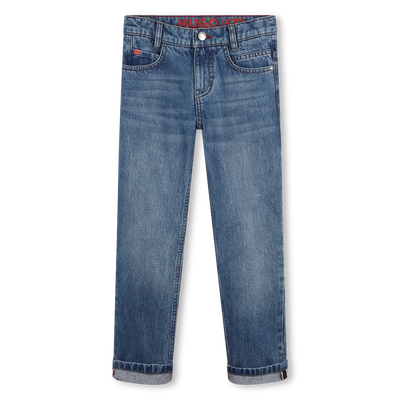 Straight-Cut Cotton Jeans HUGO RAGAZZO