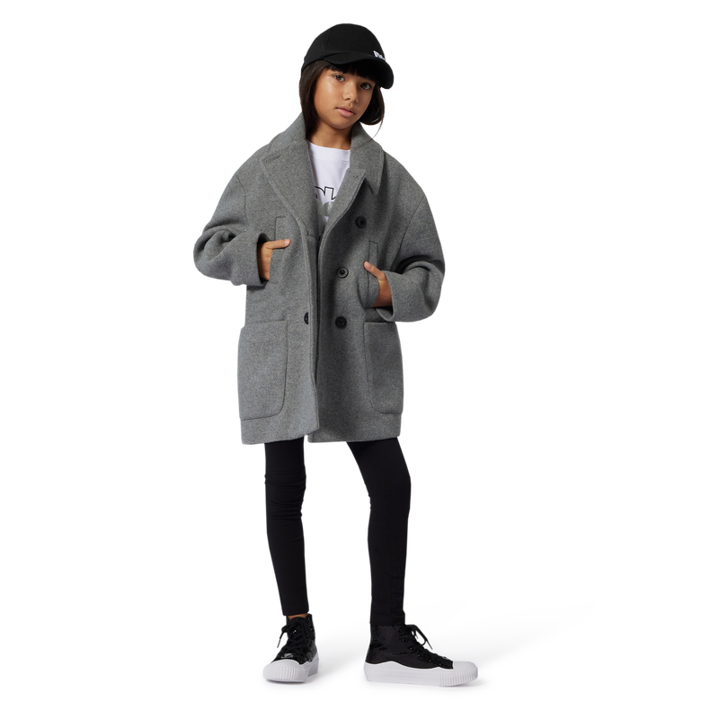 Cappotto in panno di lana DKNY 
                        BAMBINA