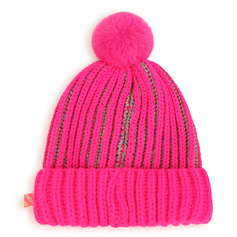 Berretto a righe con cuori