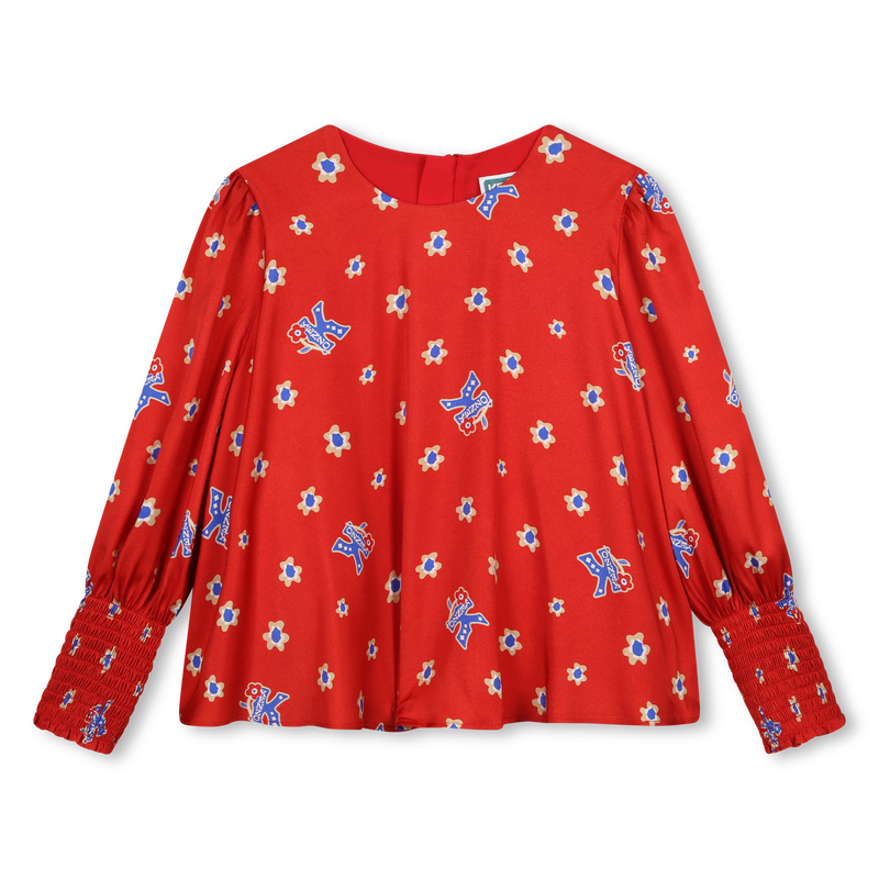 Blusa fluida stampata KENZO KIDS 
                        BAMBINA