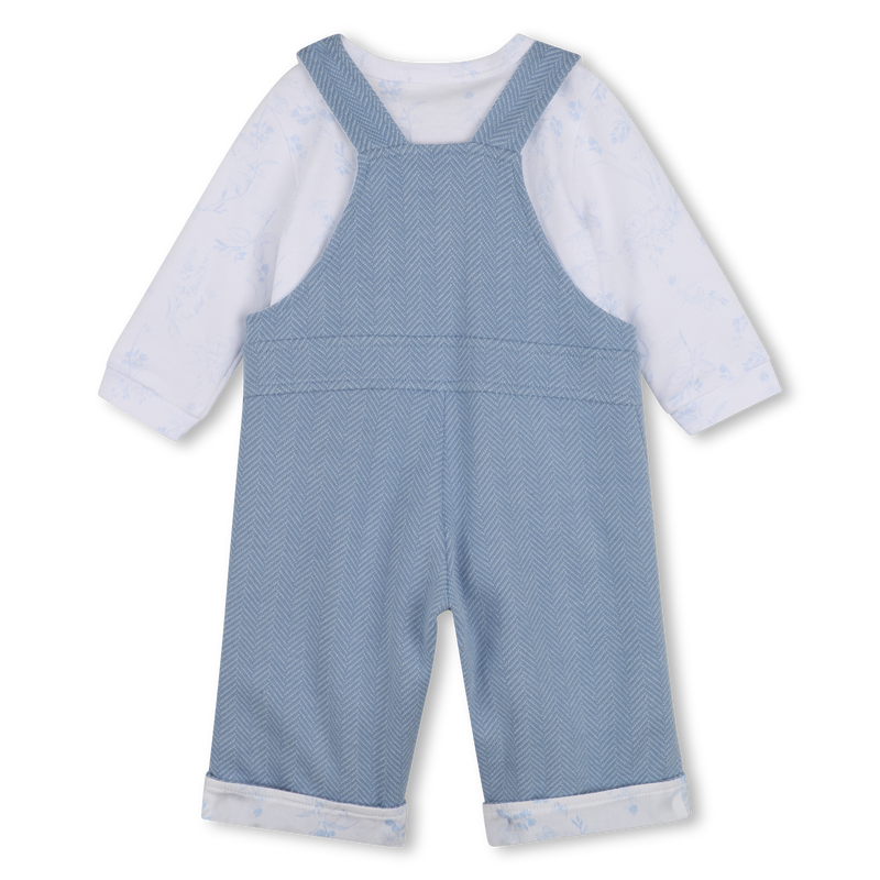 Completo salopette e t-shirt GIVENCHY 
                        BAMBINO
