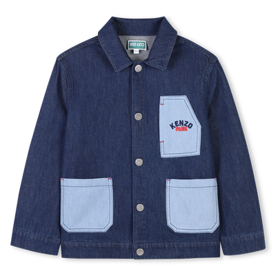 Giacca di jeans in cotone KENZO KIDS UNISEX
