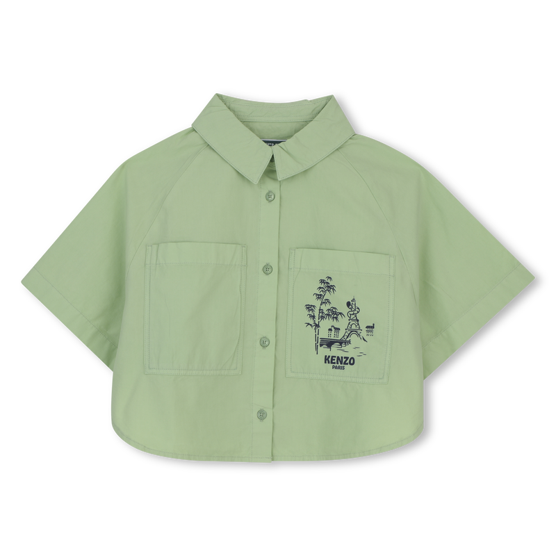 CAMICIA IN POPELINE KENZO KIDS 
                        BAMBINA