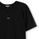 Vestito cerimonia bimateriale DKNY 
                    BAMBINA
