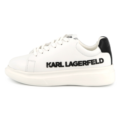 Sneakers in pelle con lacci KARL LAGERFELD KIDS UNISEX
