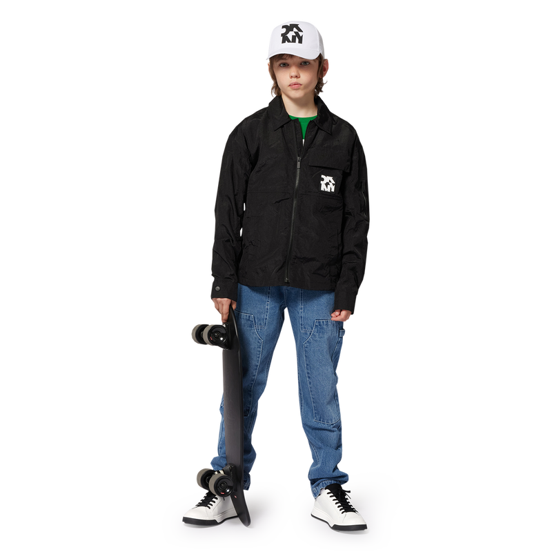 Sneakers con lacci in pelle DKNY 
                    UNISEX