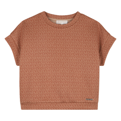 T-SHIRT STAMPATA A MANICHE CORTE MICHAEL KORS BAMBINA