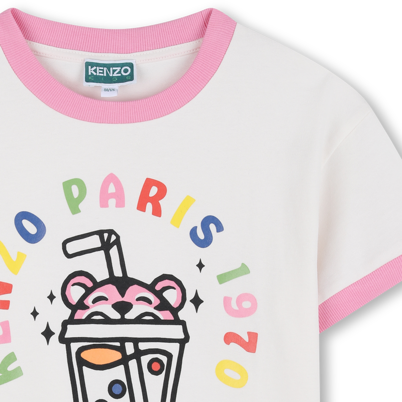 T-SHIRT A MANICHE CORTE KENZO KIDS 
                        BAMBINA