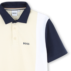Polo a maniche corte in cotone BOSS 
                    RAGAZZO