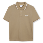 Polo a maniche corte, BEIGE SCURO, hi-res